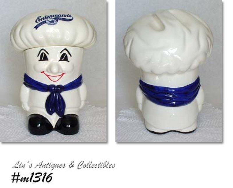 Vintage Entenmanns Chef Cookie Jar Dated 1992
