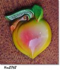 MILLER STUDIO COLORFUL CHALK PEACH WALL HANGING PLAQUE MINT IN BOX