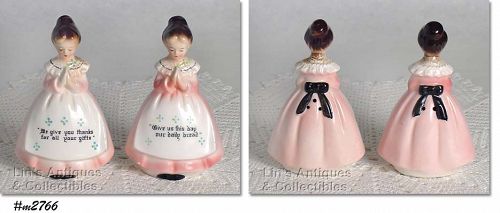 Enesco Prayer Lady Shaker Set Pink Dress