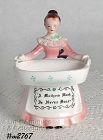 Enesco Prayer Lady Pink Dress Scouring Pad Holder