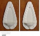 McCOY POTTERY PAIR OF WHITE WALL SHELVES SCONCES