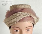Vintage Beige Hat with Tan Netting