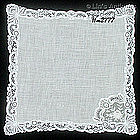 HEIRLOOM QUALITY WEDDING HANDKERCHIEF