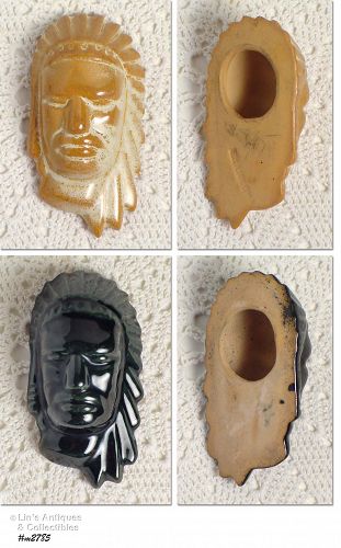 Frankoma Pottery Vintage Small Indian Head Masks Choice