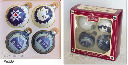Vintage 1986 Hallmark Mary Emerling American Country Ornaments