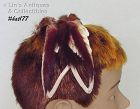 Vintage Headband Style Hat with Mink Fur Trim