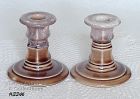McCoy Pottery Brown Drip Candle Holders