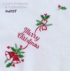 Merry Christmas Embroidered Handkerchief