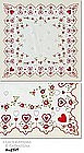 HEARTS AND FLOWERS VALENTINE HANKY