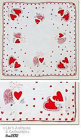 ENTWINED HEARTS VALENTINE HANDKERCHIEF