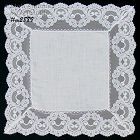 Vintage Wedding Hanky with Wide Lace Edging