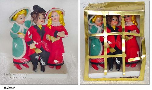 Vintage Christmas Carolers in Original Box