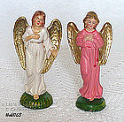 VINTAGE NATIVITY ANGEL IN WHITE GOWN