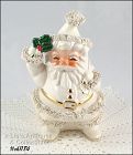 Vintage Napco White Spaghetti Santa Planter