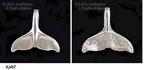 SILVER WHALE TAIL PENDANT