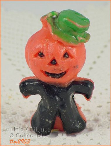 Vintage Gurley Pumpkin Head Halloween Candle