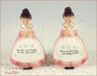 Enesco Prayer Lady Shaker Set Pink Dress