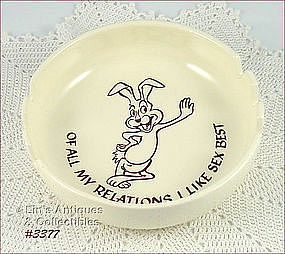 McCOY POTTERY – HUMOROUS ASHTRAY