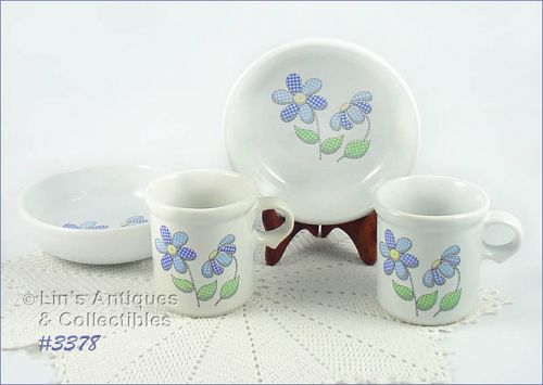 McCoy Pottery Daisy Delight Bowls and Cups