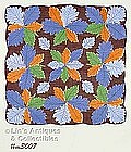 HANDKERCHIEF WITH COLORFUL LEAF CLUSTERS