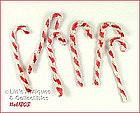 6 CHENILLE CANDY CANE ORNAMENTS