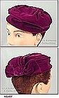 VINTAGE “JANE MORGAN EXCLUSIVE” VELVET HAT