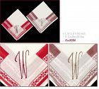 PAIR OF W MONOGRAM VINTAGE HANDKERCHIEFS