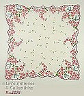 PINK FLOWERS AND WHITE FLOWERS HANDKERCHIEF