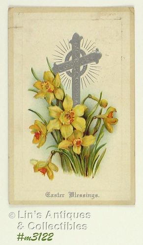 Easter Blessing Vintage Postcard