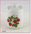 McCOY POTTERY STRAWBERRY COUNTRY SUGAR WITH LID