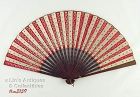 Classic Wood and Paper Vintage Fan with Message