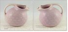 McCOY POTTERY HOBNAIL ICE LIP BALL SHAPED LILAC COLOR PITCHER