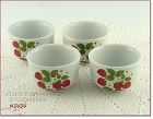 McCoy Pottery Strawberry Country Custard Bowls