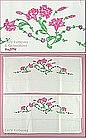 Vintage Pink Carnations Embroidered Pillowcases