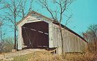 Covered Bridge Postcard McAllister Bridge Parke Co Indiana