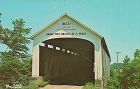 Covered Bridge Postcard Nevins Bridge Parke Co Indiana