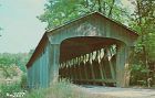 Covered Bridge Postcard Lancaster Bridge Carroll Co Indiana