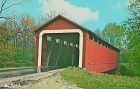 Covered Bridge Postcard Ceylon Bridge Adams Co Indiana