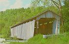 Covered Bridge Postcard St Marys of the Rock Franklin Co Indiana