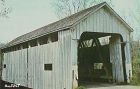 Covered Bridge Postcard Snow Hill Bridge Franklin Co Indiana