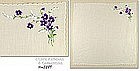 WHITE HANDKERCHIEF WITH EMBROIDERED VIOLETS