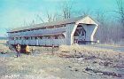 Covered Bridge Postcard Union Co Ohio