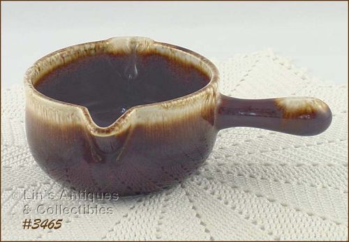 McCOY POTTERY BROWN DRIP GRAVY SERVER GRAVY BOAT GRAVY BOWL