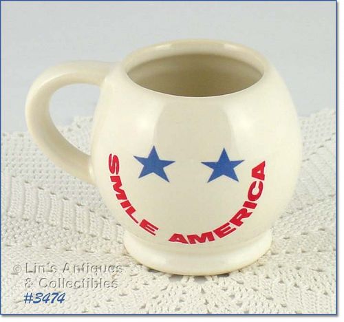 McCoy Pottery Smile America Mug