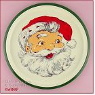 VINTAGE CHRISTMAS SANTA SERVING TRAY BY NORCREST
