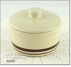 McCoy Pottery Brown Stripe Margarine Container Stonecraft Line