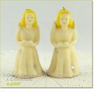 TAVERN CANDLE COMPANY TWO CHOIR ANGELS VINTAGE CANDLES