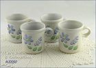 McCOY POTTERY DAISY DELIGHT CUPS SET OF 4 CUPS