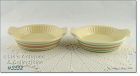 McCOY POTTERY STONECRAFT PINK AND BLUE QUICHE DISHES SET OF 2