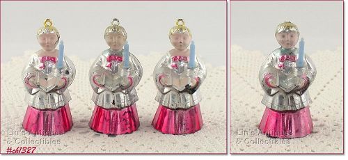 Choir Boy with Candle Ornaments Lot of 3